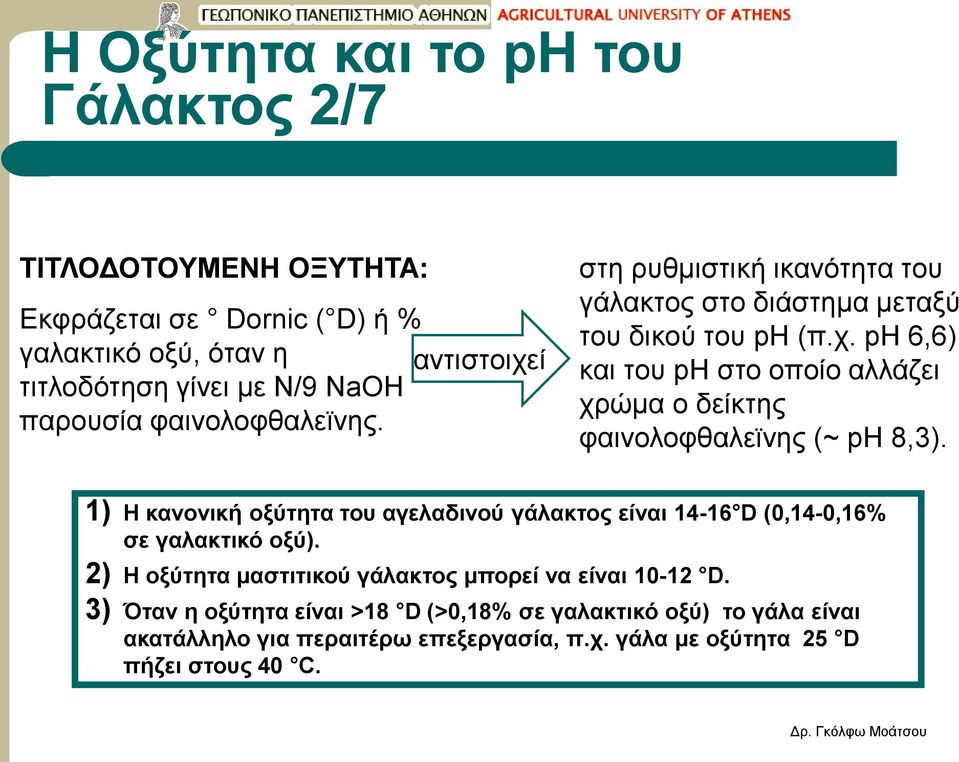 ph 6,6) και του ph στο οποίο αλλάζει χρώμα ο δείκτης φαινολοφθαλεϊνης (~ ph 8,3).