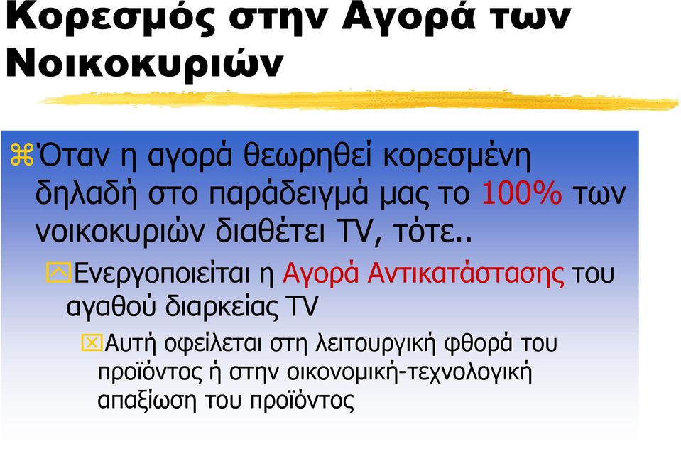 . Ενεργοποιείται η Αγορά Αντικατάστασης του αγαθού διαρκείας TV Αυτή