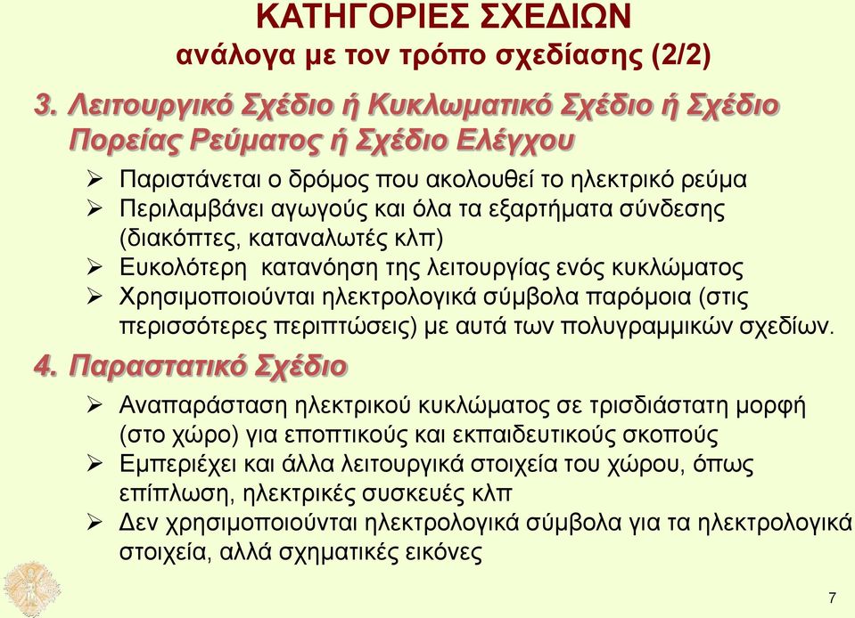 (διακόπτες, καταναλωτές κλπ) Ευκολότερη κατανόηση της λειτουργίας ενός κυκλώματος Χρησιμοποιούνται ηλεκτρολογικά σύμβολα παρόμοια (στις περισσότερες περιπτώσεις) με αυτά των πολυγραμμικών