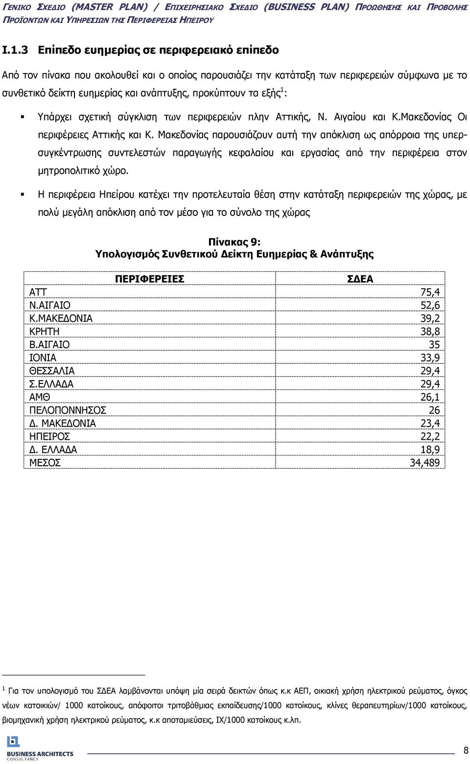 Μακεδονίας παρουσιάζουν αυτή την απόκλιση ως απόρροια της υπερσυγκέντρωσης συντελεστών παραγωγής κεφαλαίου και εργασίας από την περιφέρεια στον µητροπολιτικό χώρο.