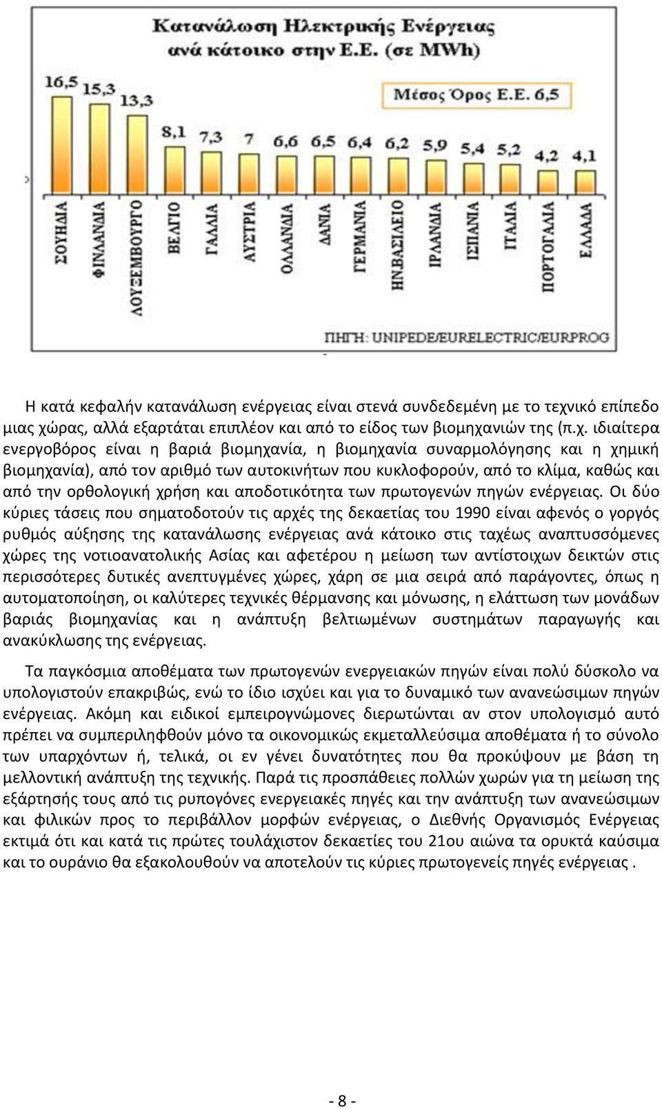 ρας, αλλά εξαρτάται επιπλέον και από το είδος των βιομηχα