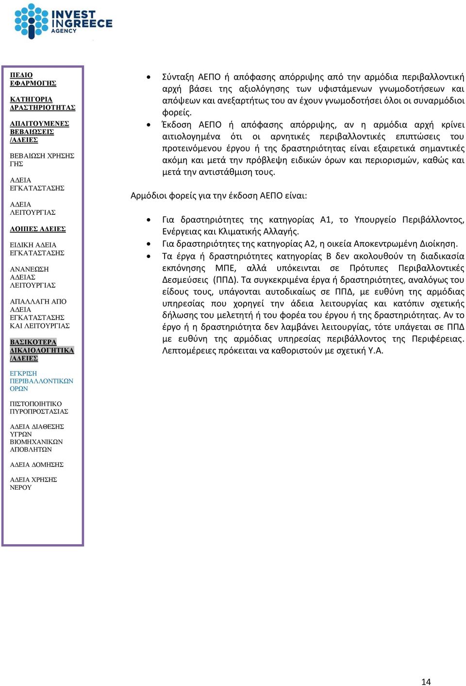 Έκδοση ΑΕΠΟ ή απόφασης απόρριψης, αν η αρμόδια αρχή κρίνει αιτιολογημένα ότι οι αρνητικές περιβαλλοντικές επιπτώσεις του προτεινόμενου έργου ή της δραστηριότητας είναι εξαιρετικά σημαντικές ακόμη και