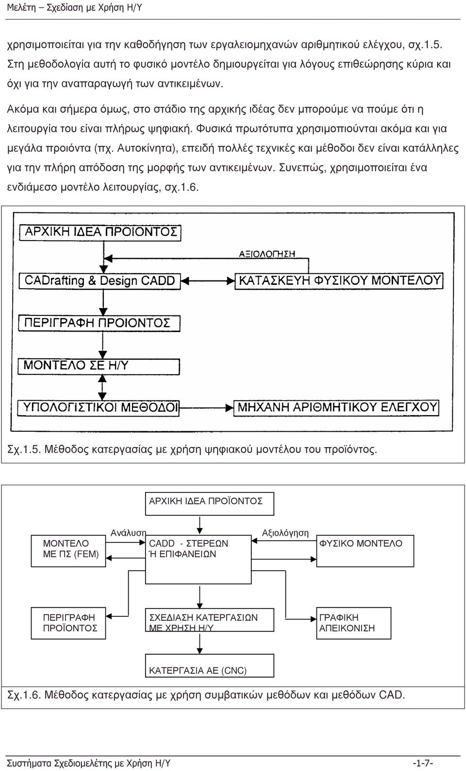 Ακόµα καισήµερα όµως, στο στάδιο της αρχικής ιδέας δεν µπορούµε ναπούµε ότιη λειτουργία του είναι πλήρως ψηφιακή. Φυσικά πρωτότυπα χρησιµοπιούνται ακόµα και για µεγάλα προιόντα (πχ.