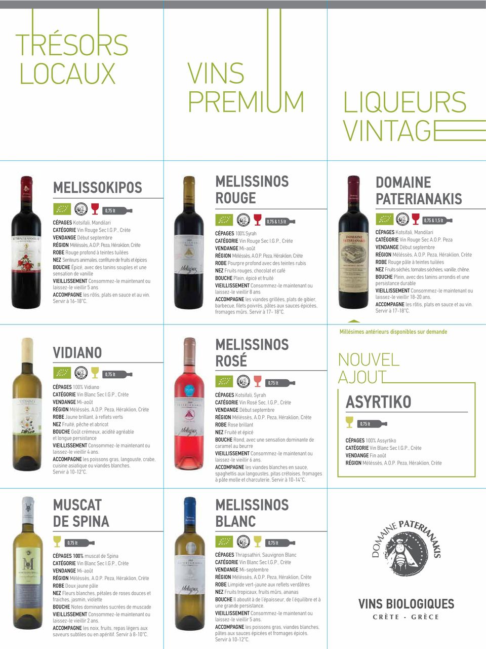GES Kotsifali, Mandilari CATÉGORIE Vin Rouge Sec I.G.P.