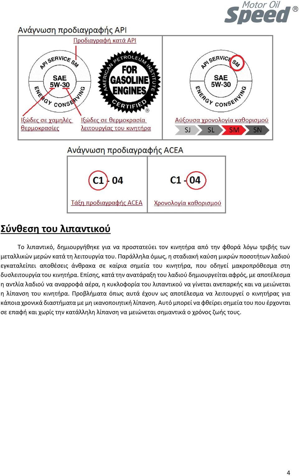 Επίσης, κατά την ανατάραξη του λαδιού δημιουργείται αφρός, με αποτέλεσμα η αντλία λαδιού να αναρροφά αέρα, η κυκλοφορία του λιπαντικού να γίνεται ανεπαρκής και να μειώνεται η λίπανση του κινητήρα.