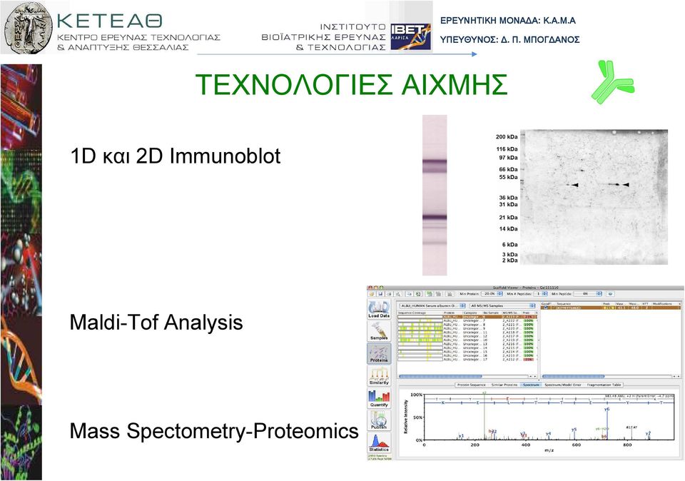 και 2D Immunoblot Maldi-Tof