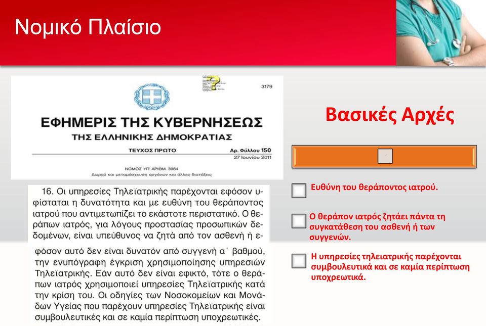 Ο θεράπον ιατρός ζητάει πάντα τη συγκατάθεση του