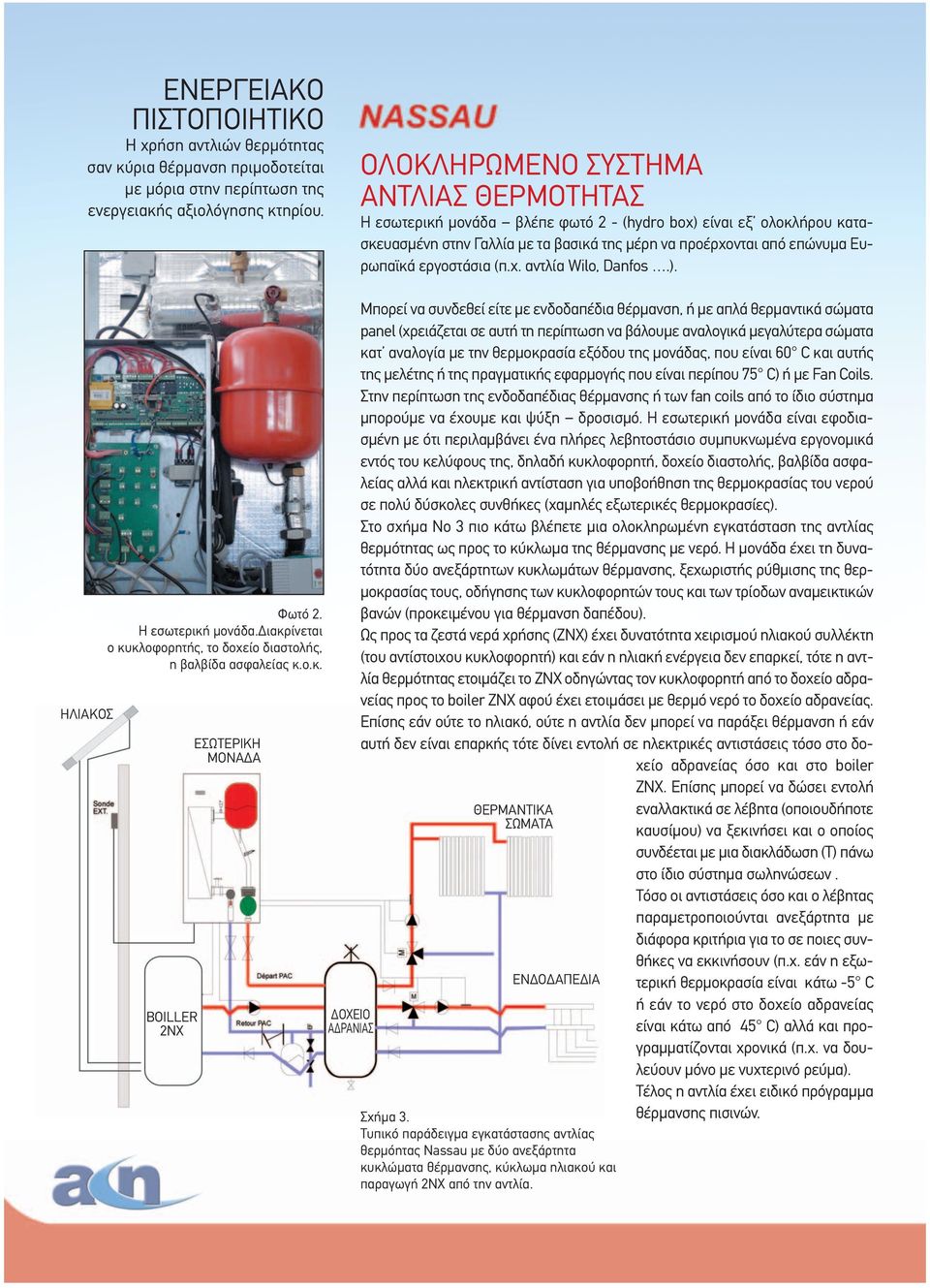 εργοστάσια (π.χ. αντλία Wilo, Danfos.). ΗΛΙΑΚΟΣ Φωτό 2. Η εσωτερική