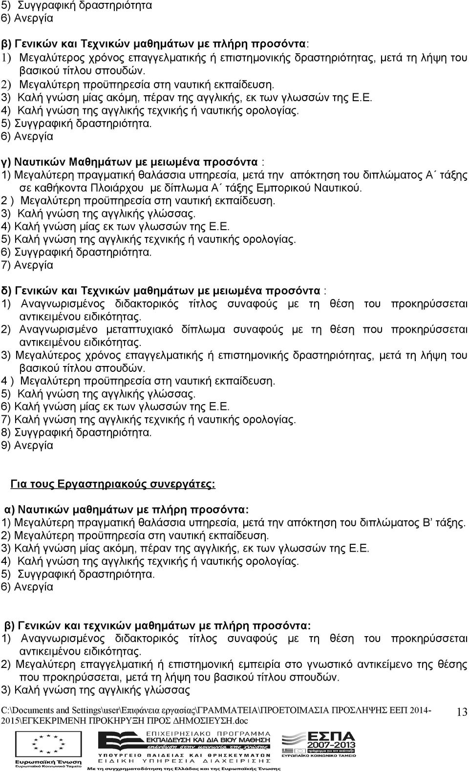5) Συγγραφική δραστηριότητα.