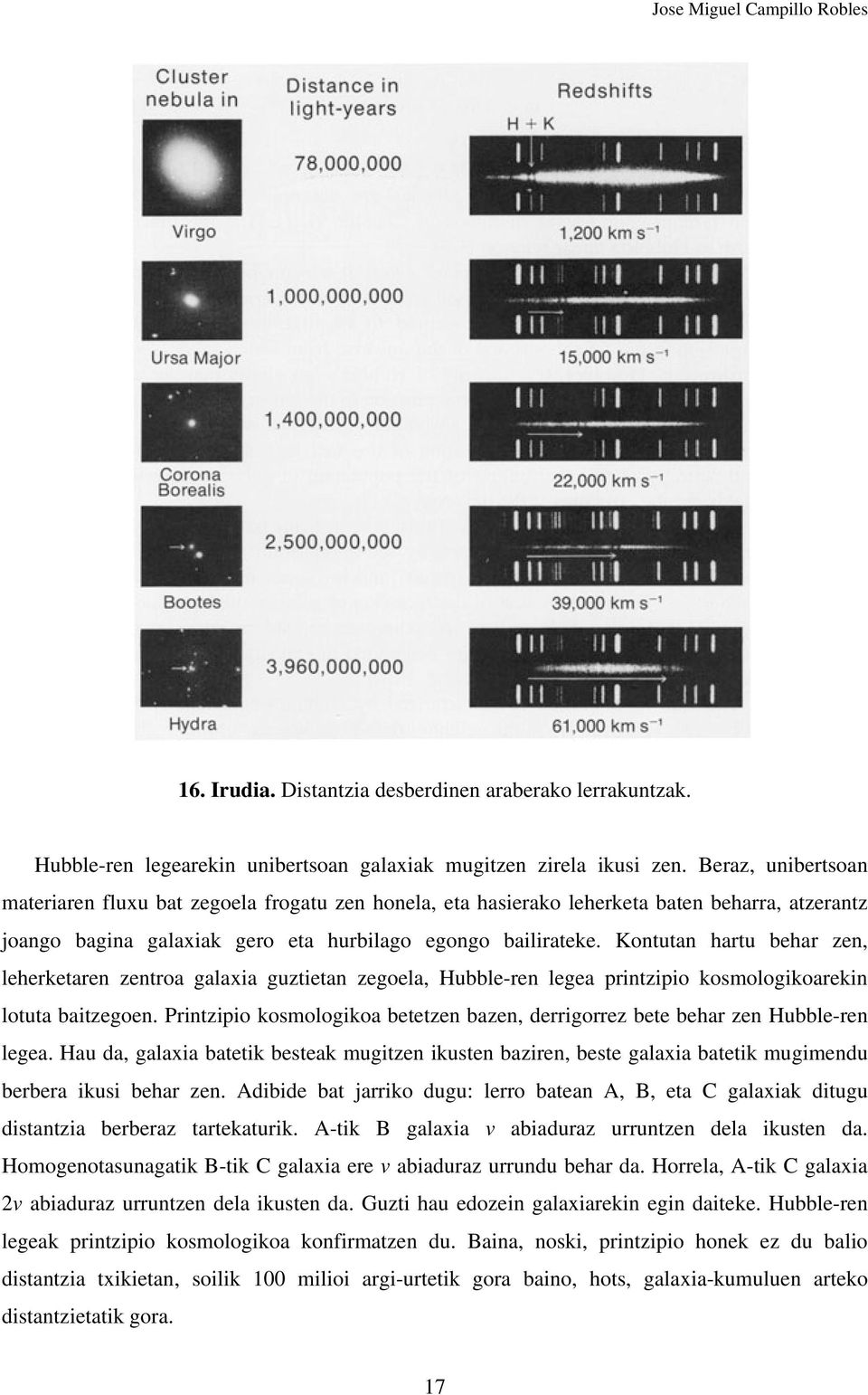 Kontutan hartu behar zen, leherketaren zentroa galaxia guztietan zegoela, Hubble-ren legea printzipio kosmologikoarekin lotuta baitzegoen.