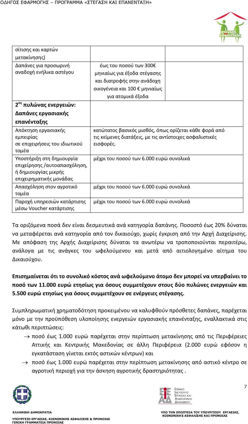 των 300 μηνιαίως για έξοδα στέγασης και διατροφής στην ανάδοχη οικογένεια και 100 μηνιαίως για ατομικά έξοδα κατώτατος βασικός μισθός, όπως ορίζεται κάθε φορά από τις κείμενες διατάξεις, με τις