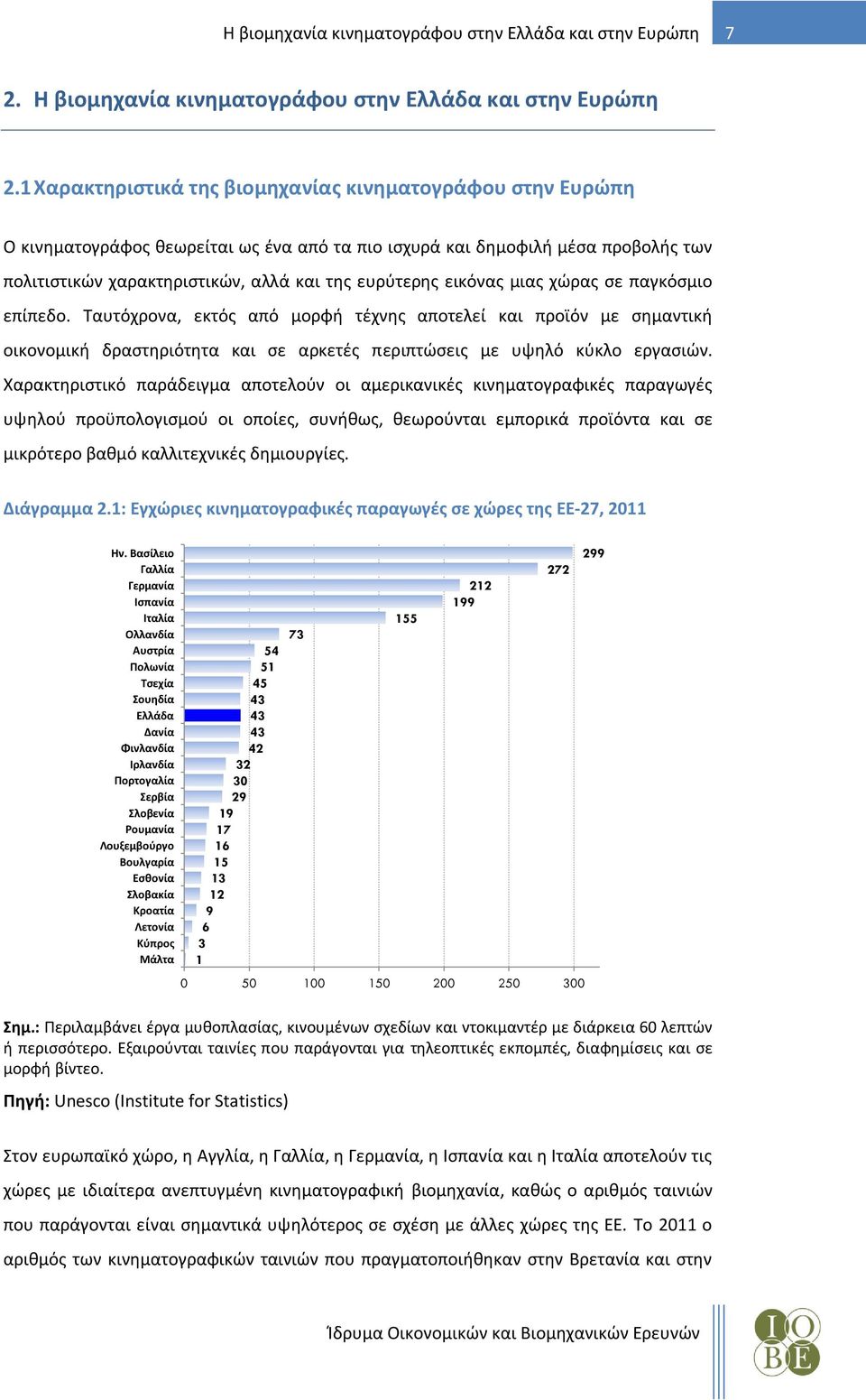 εικόνας μιας χώρας σε παγκόσμιο επίπεδο. Ταυτόχρονα, εκτός από μορφή τέχνης αποτελεί και προϊόν με σημαντική οικονομική δραστηριότητα και σε αρκετές περιπτώσεις με υψηλό κύκλο εργασιών.