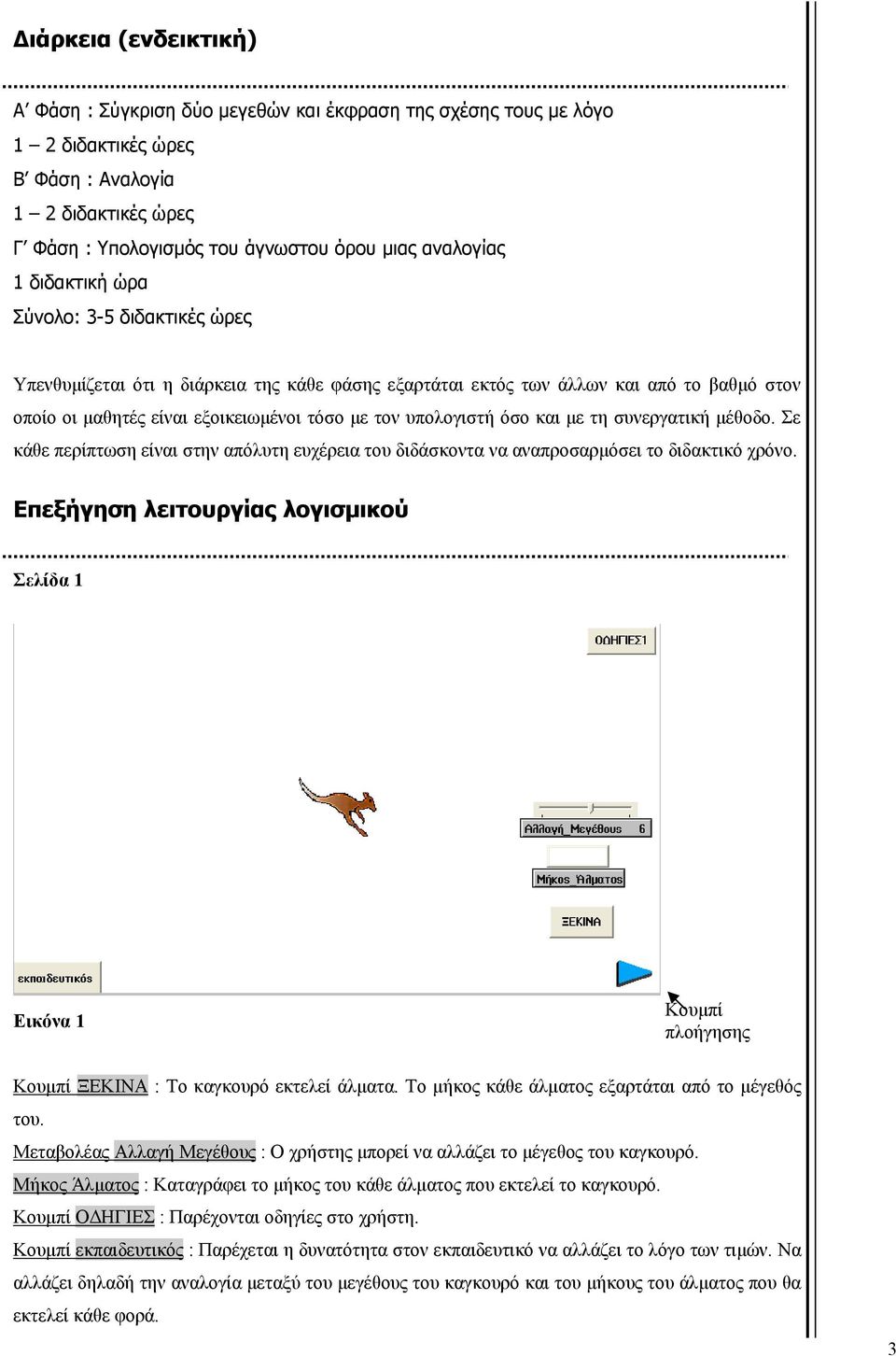 και με τη συνεργατική μέθοδο. Σε κάθε περίπτωση είναι στην απόλυτη ευχέρεια του διδάσκοντα να αναπροσαρμόσει το διδακτικό χρόνο.