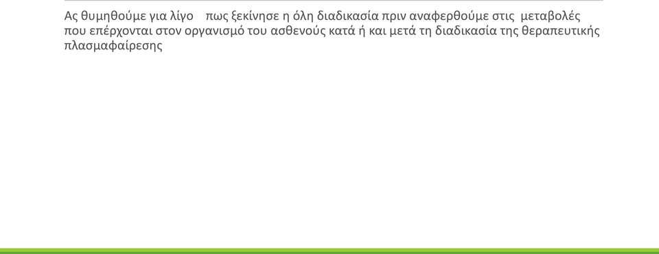 επέρχονται στον οργανισμό του ασθενούς κατά ή