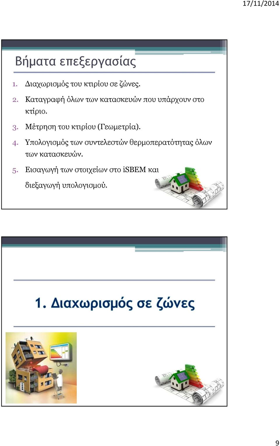 Μέτρηση του κτιρίου (Γεωμετρία). 4.
