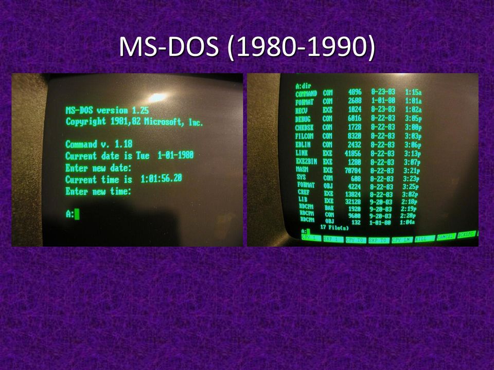 ) MS-DOS