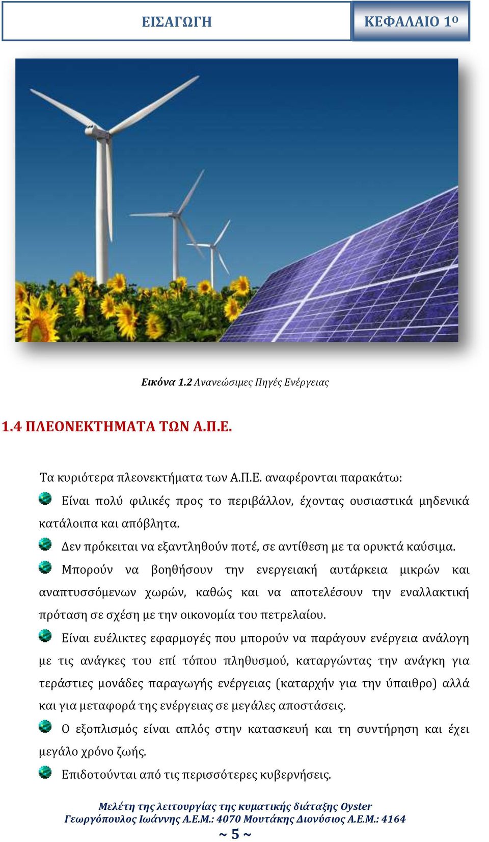 Μπορούν να βοηθήσουν την ενεργειακή αυτάρκεια μικρών και αναπτυσσόμενων χωρών, καθώς και να αποτελέσουν την εναλλακτική πρόταση σε σχέση με την οικονομία του πετρελαίου.