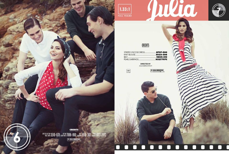 .. H327797C Directed by JULIA BERGOVICH 6 SPOTTED COTTON