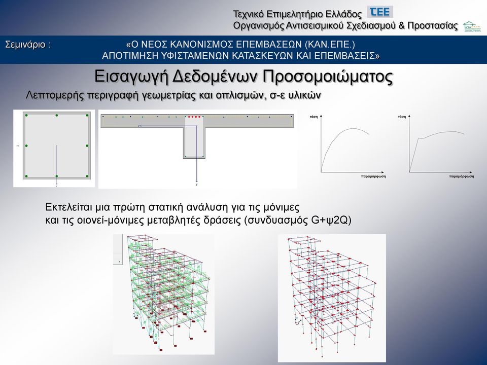 Ελλάδος Εκτελείται μια πρώτη στατική ανάλυση για τις