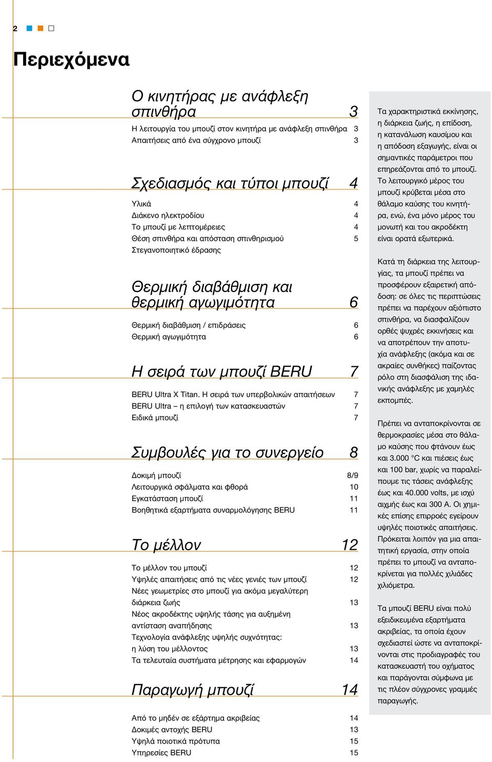 αγωγιμότητα 6 Η σειρά των μπουζί BERU 7 BERU Ultra X Titan.