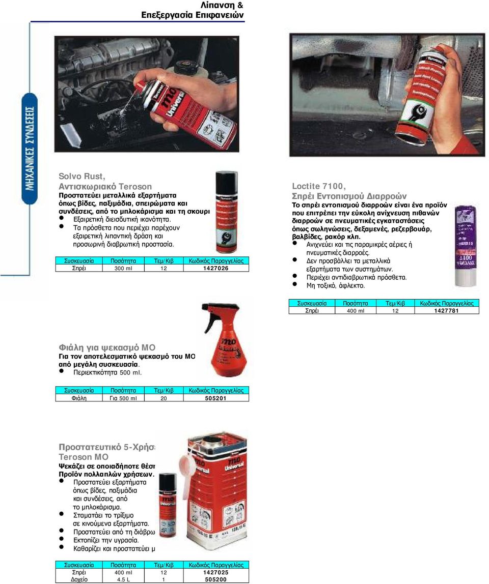 Σπρέι 300 ml 12 1427026 Loctite 7100, Σπρέι Εντοπισμού Διαρροών Το σπρέι εντοπισμού διαρροών είναι ένα προϊόν που επιτρέπει την εύκολη ανίχνευση πιθανών διαρροών σε πνευματικές εγκαταστάσεις όπως