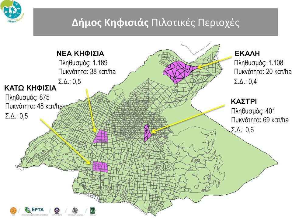 Ερυθραίας Χαμηλής πυκνότητας περιοχές με υψηλή ΚΑΣΤΡΙ Πληθυσμός: 401 Πυκνότητα: 69 κατ/ha Σ.Δ.