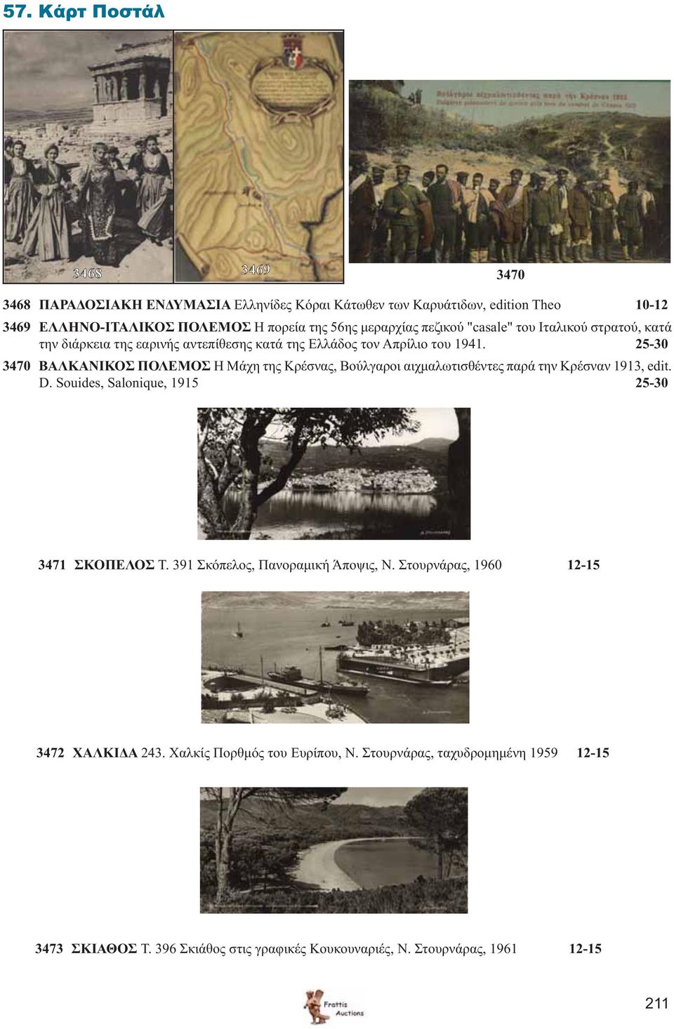 25-30 3470 ΒΑΛΚΑΝΙΚΟΣ ΠΟΛΕΜΟΣ Η Μάχη της Κρέσνας, Βούλγαροι αιχμαλωτισθέντες παρά την Κρέσναν 1913, edit. D. Souides, Salonique, 1915 25-30 3471 ΣΚΟΠΕΛΟΣ T.