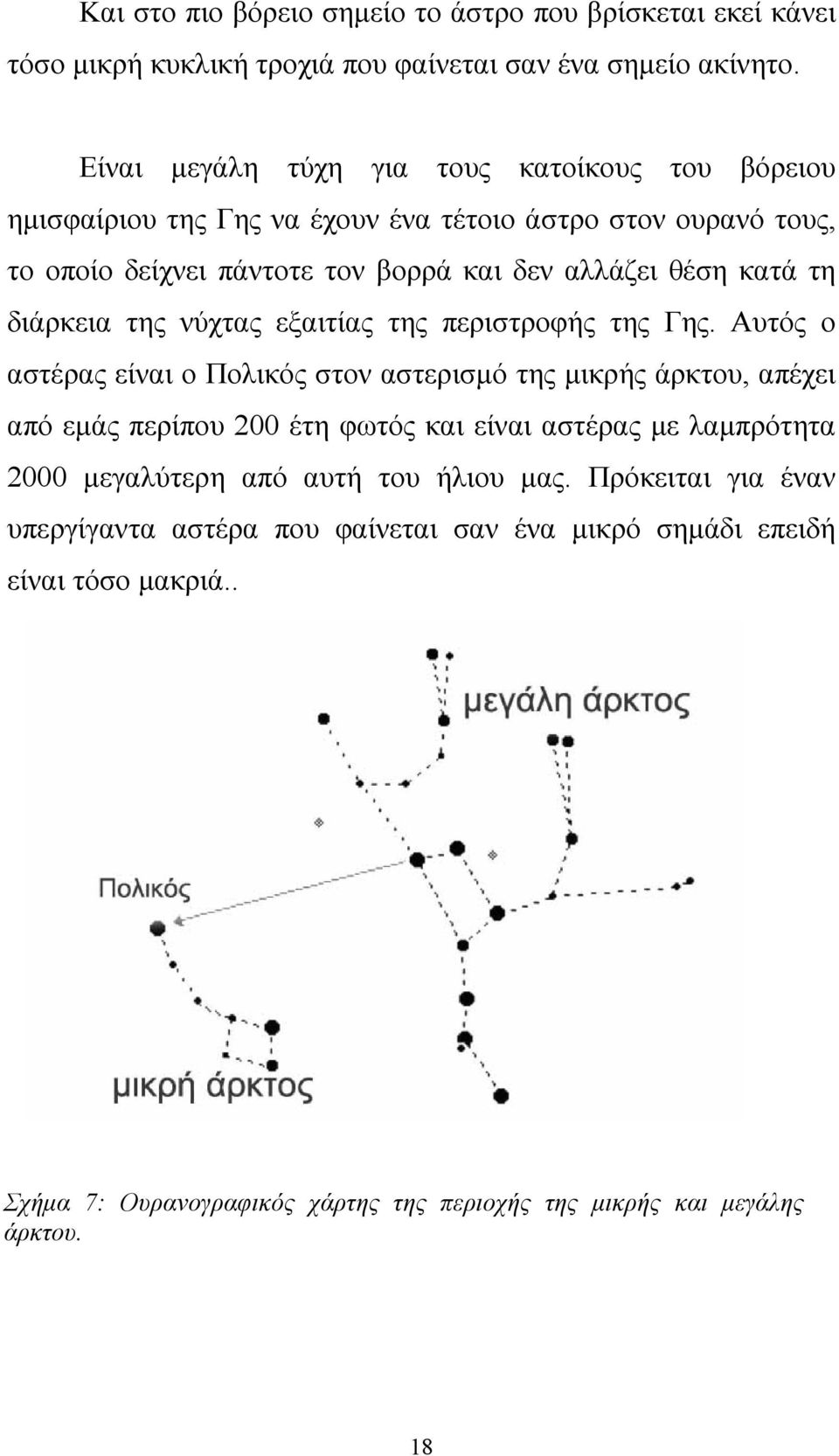 διάρκεια της νύχτας εξαιτίας της περιστροφής της Γης.