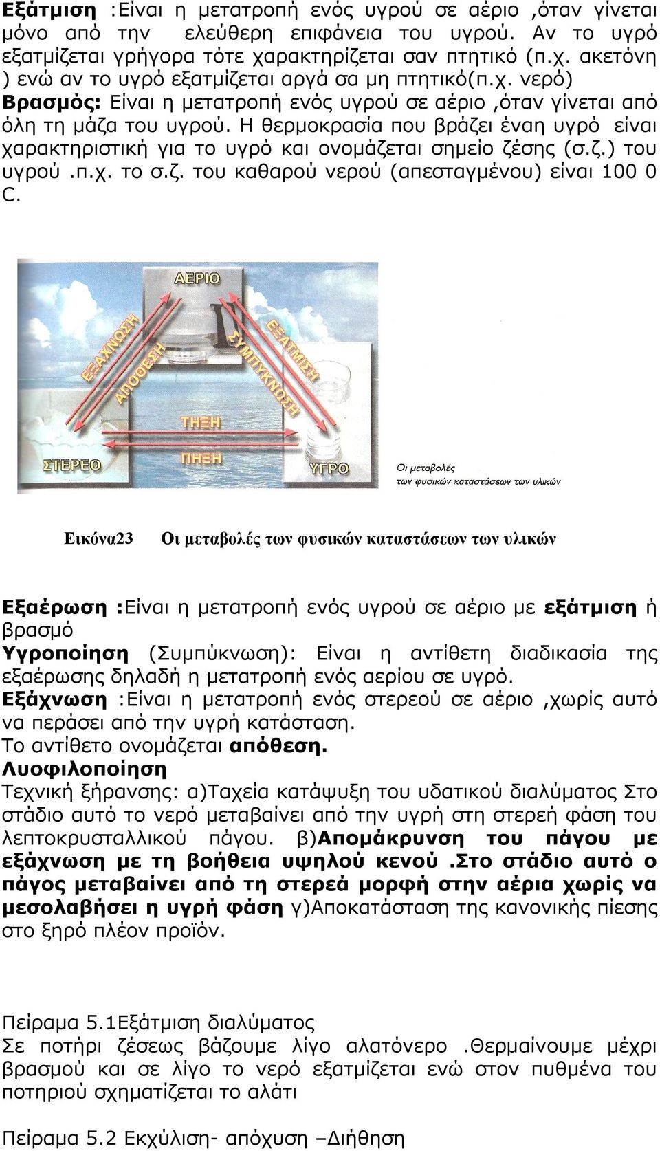 Η θερμοκρασία που βράζει έναη υγρό είναι χαρακτηριστική για το υγρό και ονομάζεται σημείο ζέσης (σ.ζ.) του υγρού.π.χ. το σ.ζ. του καθαρού νερού (απεσταγμένου) είναι 100 0 C.