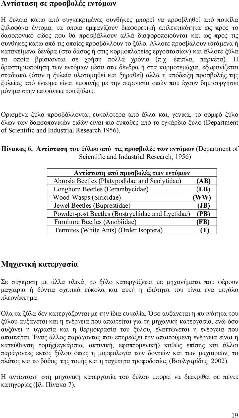 Άλλοτε προσβάλουν ιστάμενα ή κατακείμενα δένδρα (στο δάσος ή στις κορμοπλατείες εργοστασίων) και άλλοτε ξύλα τα οποία βρίσκονται σε χρήση πολλά χρόνια (π.χ. έπιπλα, παρκέτα).