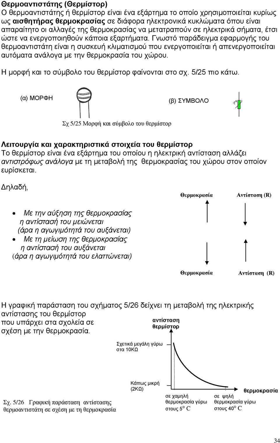 Γνωστό παράδειγμα εφαρμογής του θερμοαντιστάτη είναι η συσκευή κλιματισμού που ενεργοποιείται ή απενεργοποιείται αυτόματα ανάλογα με την θερμοκρασία του χώρου.