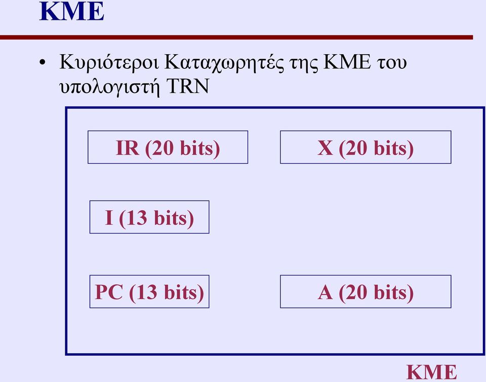 (20 bits) X (20 bits) I (13