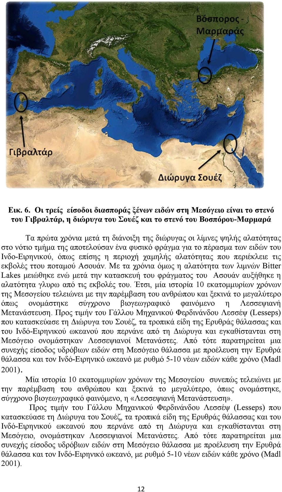 αλατότητας στο νότιο τμήμα της αποτελούσαν ένα φυσικό φράγμα για το πέρασμα των ειδών του Ινδο-Ειρηνικού, όπως επίσης η περιοχή χαμηλής αλατότητας που περιέκλειε τις εκβολές ττου ποταμού Ασουάν.