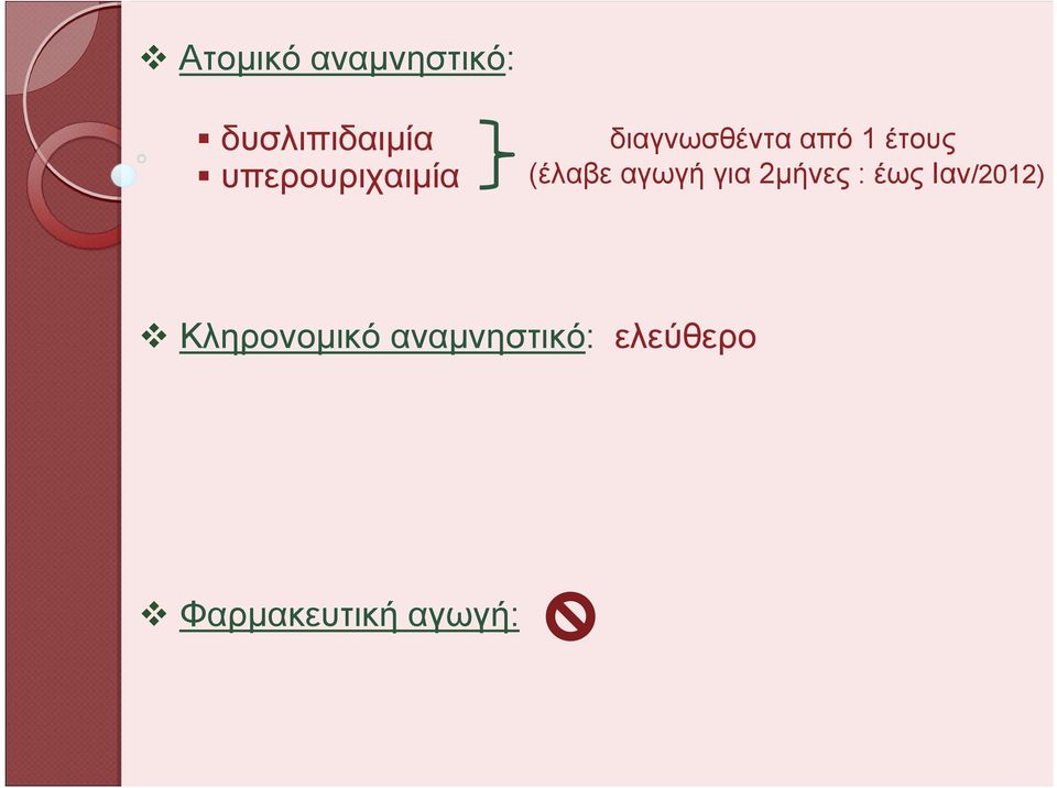 (έλαβε αγωγή για 2μήνες : έως Ιαν/2012)