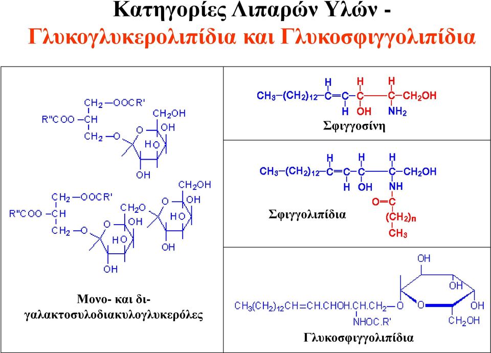 Γλυκοσφιγγολιπίδια Σφιγγοσίνη