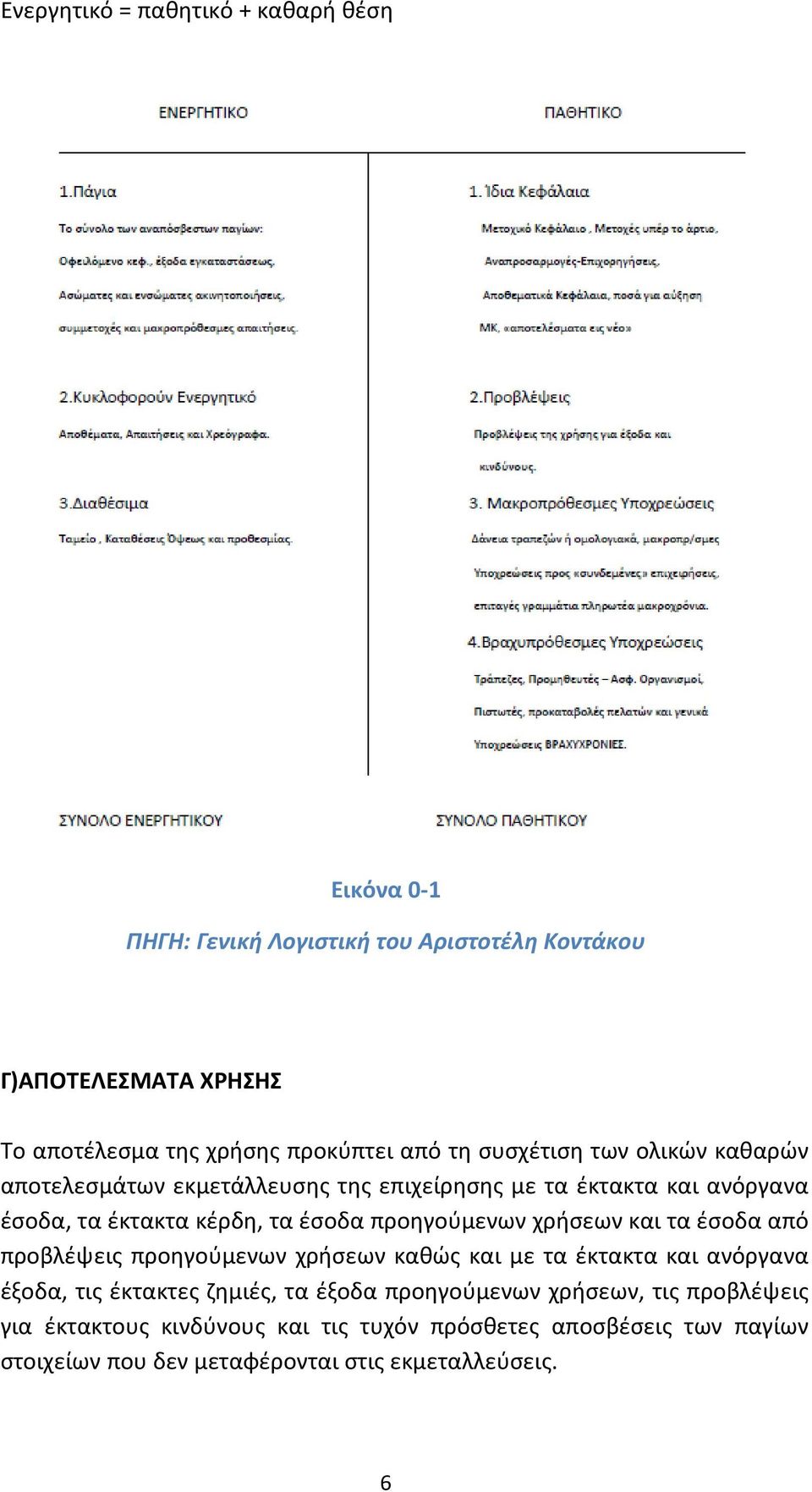 έσοδα προηγούμενων χρήσεων και τα έσοδα από προβλέψεις προηγούμενων χρήσεων καθώς και με τα έκτακτα και ανόργανα έξοδα, τις έκτακτες ζημιές, τα