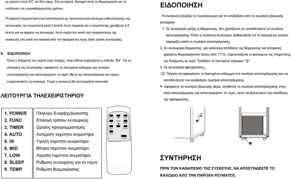 Αυτό σημαίνει ότι ο συμπιεστής χρειάζεται 3,5 λεπτά για να αρχίσει να λειτουργεί.