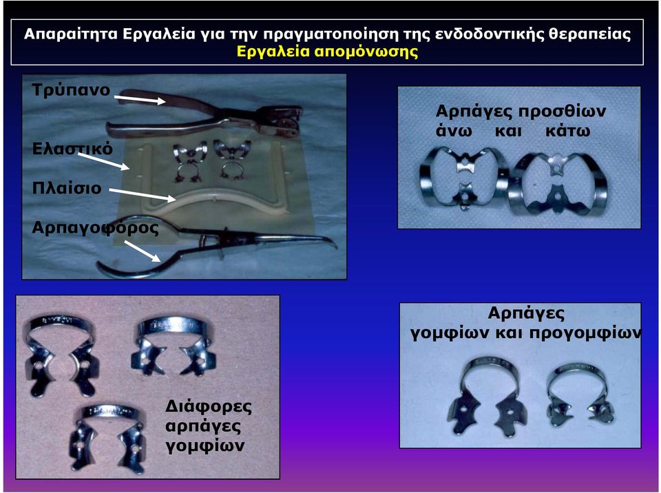 Ελαστικό Αρπάγες προσθίων άνω και κάτω Πλαίσιο