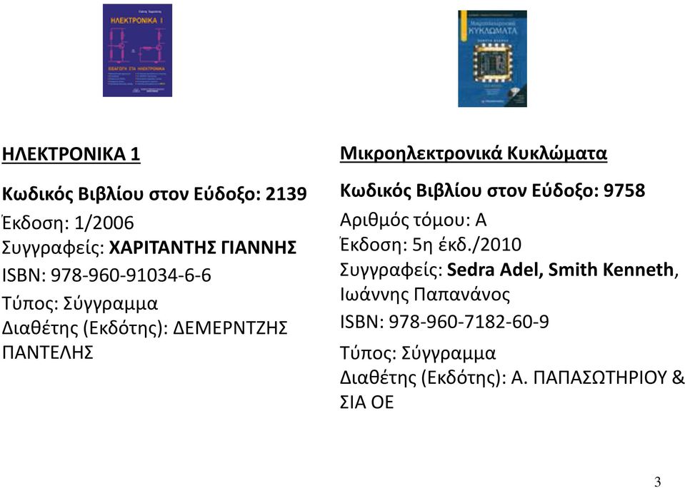 Κωδικός Βιβλίου στον Εύδοξο: 9758 Αριθμός τόμου: Α Έκδοση: 5η έκδ.