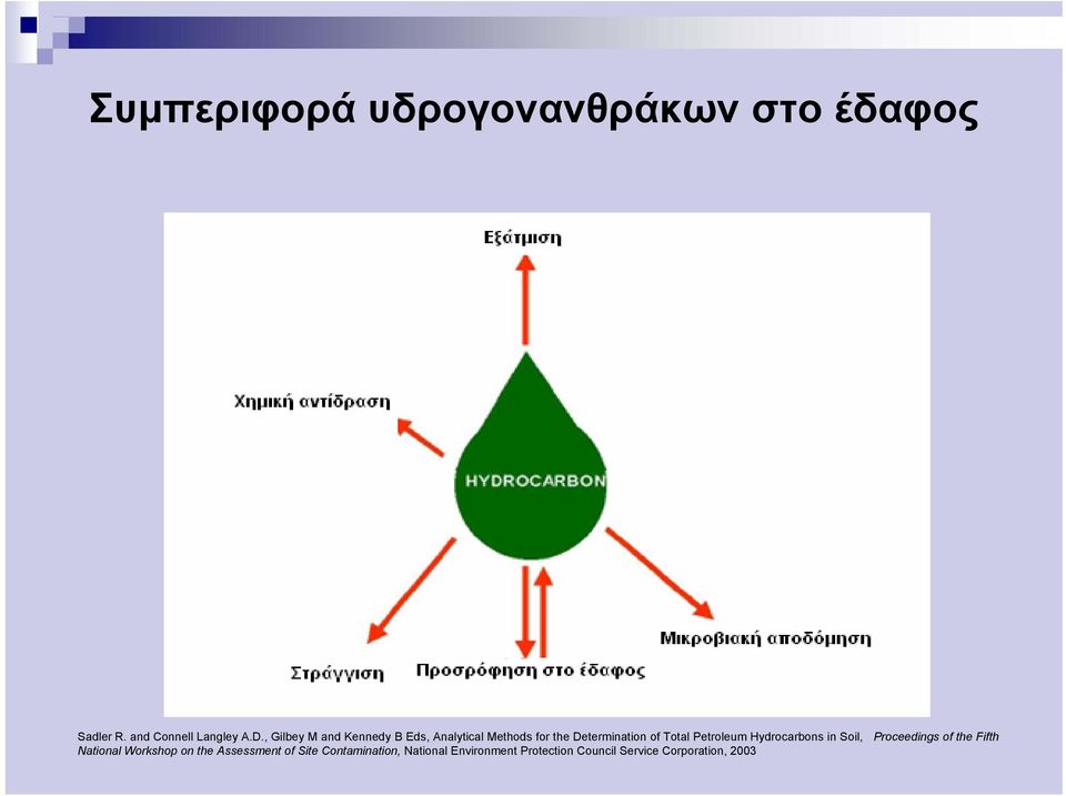 Petroleum Hydrocarbons in Soil, National Workshop on the Assessment of Site