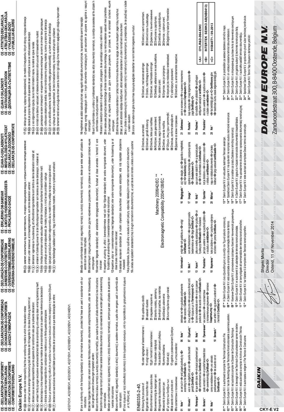 CE - - - CE - OVERENSSTEMMELSESERKLÆRING CE - FÖRSÄKRAN-OM-ÖVERENSTÄMMELSE CE - DECLARACION-DE-CONFORMIDAD CE - DICHIARAZIONE-DI-CONFORMITA CE - H CE - DECLARATION-OF-CONFORMITY CE -