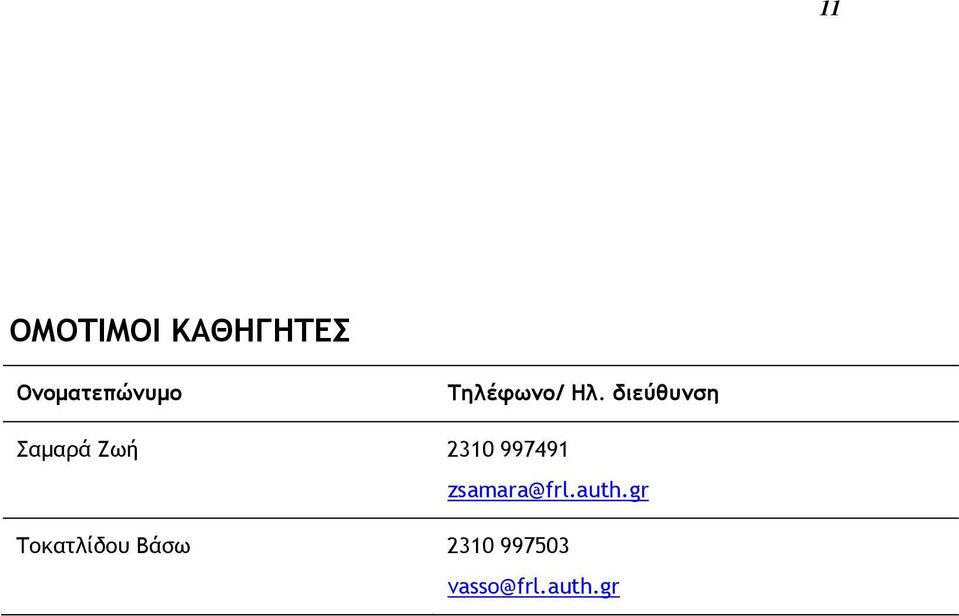 διεύθυνση Σαμαρά Ζωή 2310 997491