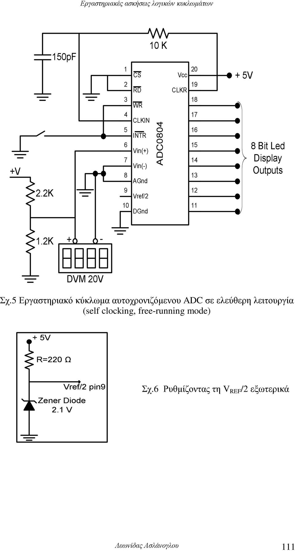 λειτουργία (self clocking, free-running