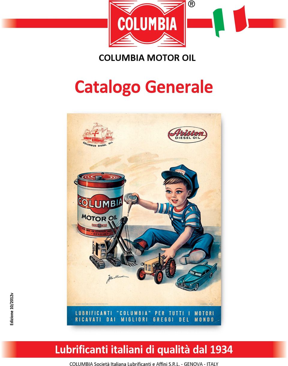 Catalogo Generale. Lubrificanti italiani di qualità dal 1934 COLUMBIA MOTOR  OIL - PDF Free Download