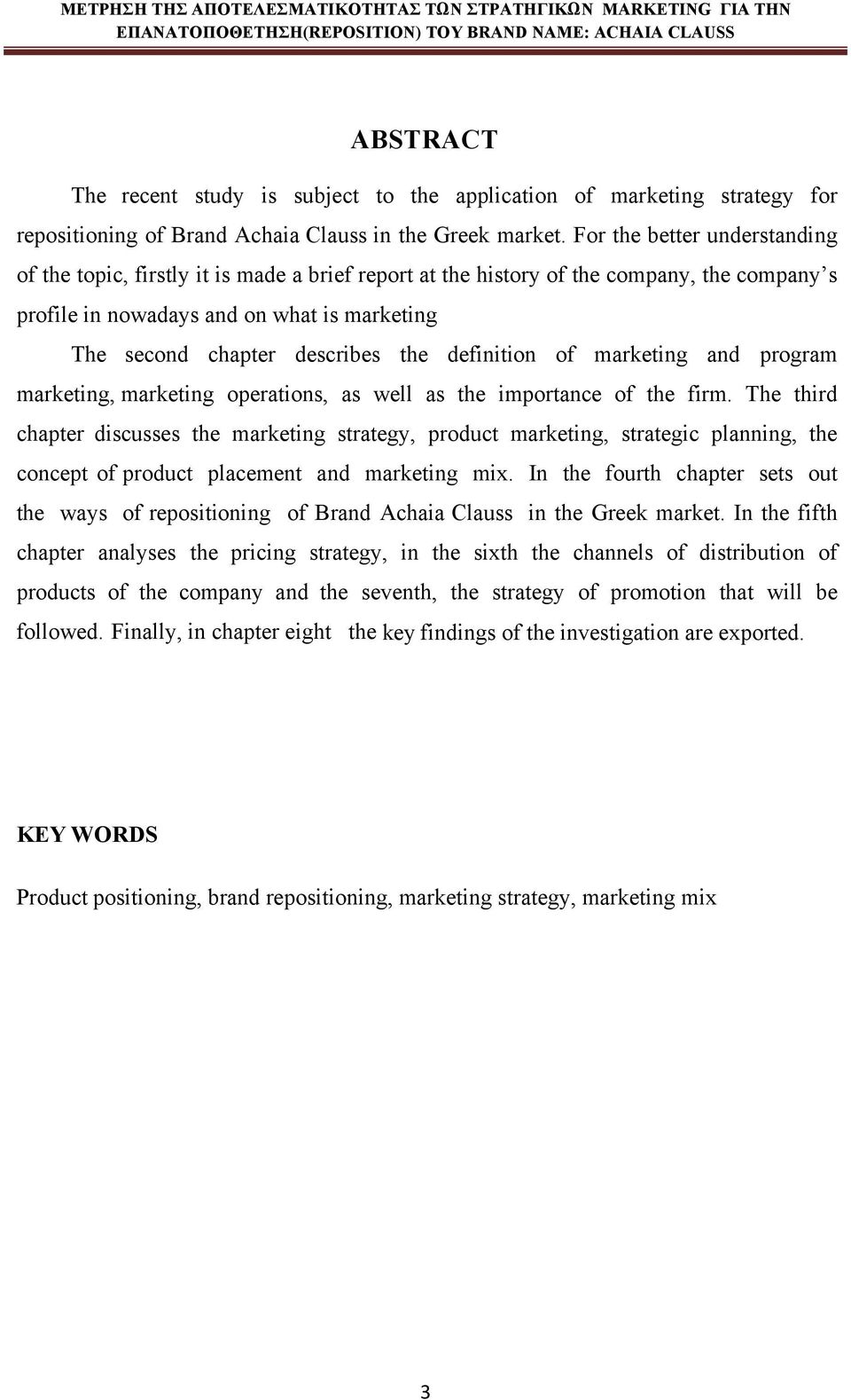 definition of marketing and program marketing, marketing operations, as well as the importance of the firm.