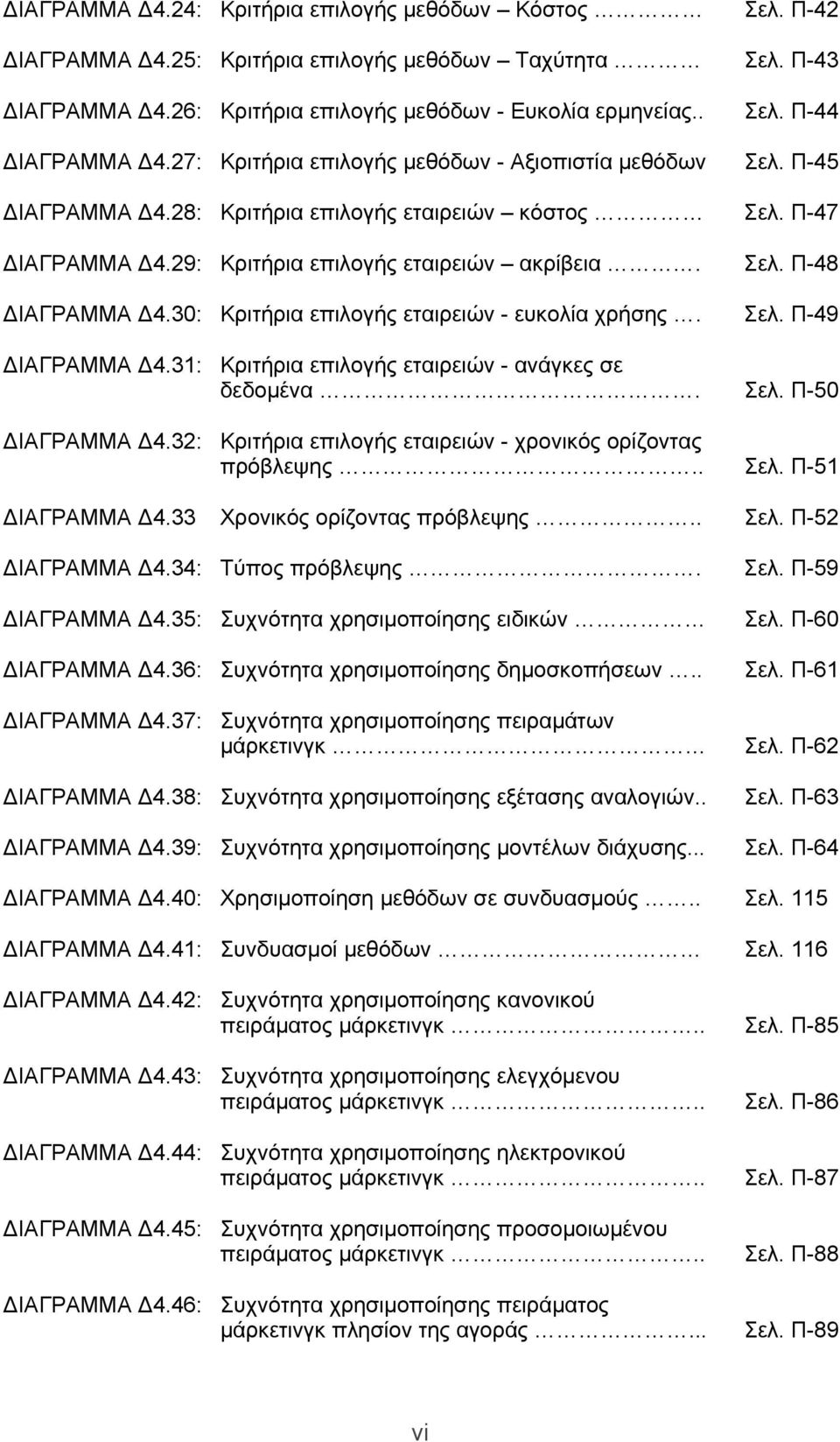 30: Κριτήρια επιλογής εταιρειών - ευκολία χρήσης. Σελ. Π-49 ΔΙΑΓΡΑΜΜΑ Δ4.31: Κριτήρια επιλογής εταιρειών - ανάγκες σε δεδομένα. Σελ. Π-50 ΔΙΑΓΡΑΜΜΑ Δ4.