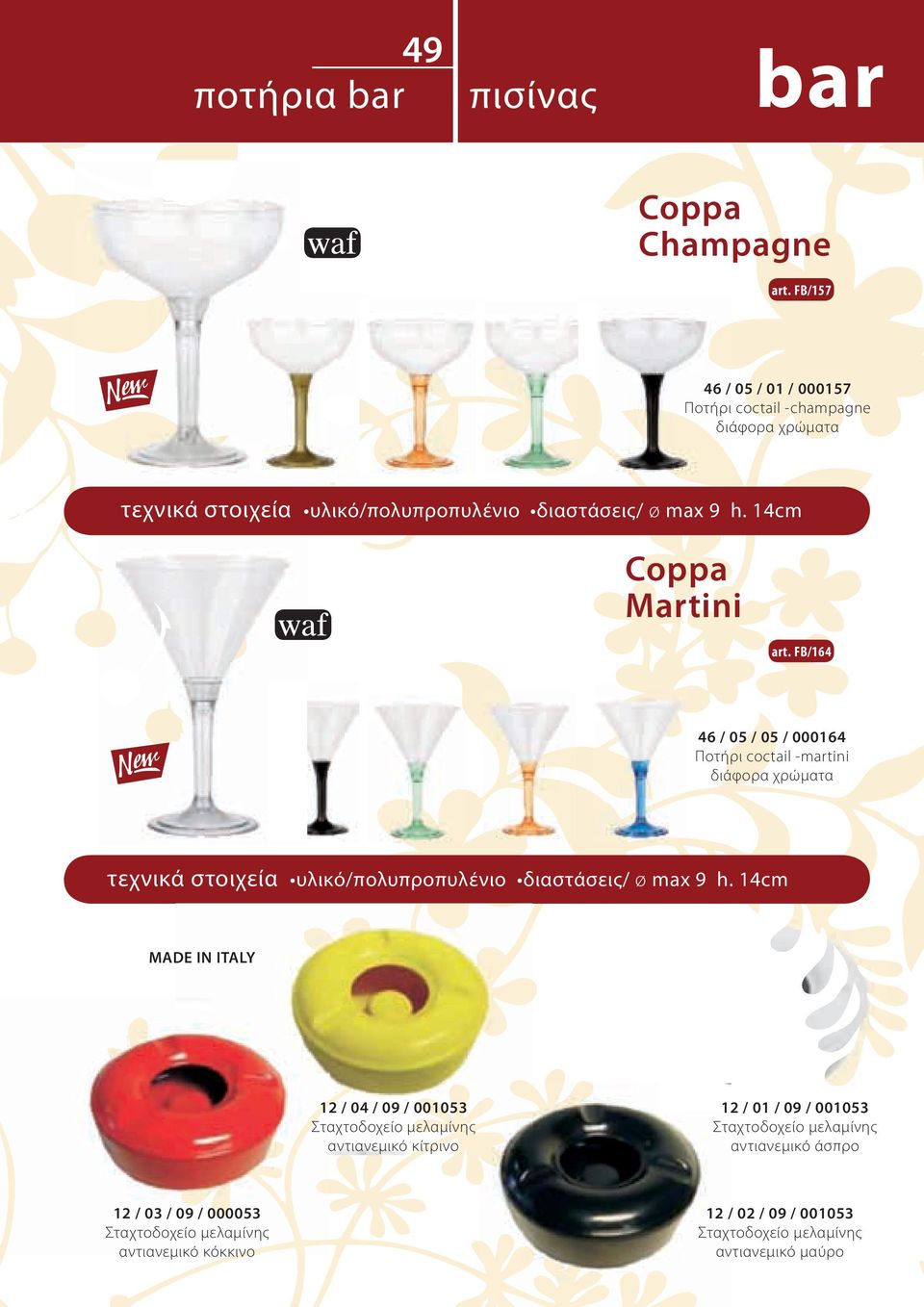 14cm Coppa Martini art.