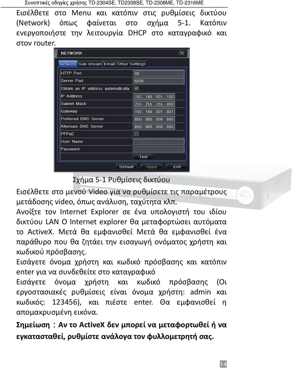 Ανοίξτε τον Internet Explorer σε ένα υπολογιστή του ιδίου δικτύου LAN Ο Ιnternet explorer θα μεταφορτώσει αυτόματα το ActiveX.