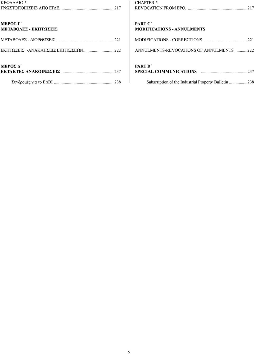 .. 222 PART C MODIFICATIONS - ANNULMENTS MODIFICATIONS - CORRECTIONS...221 ANNULMENTS-REVOCATIONS OF ANNULMENTS.
