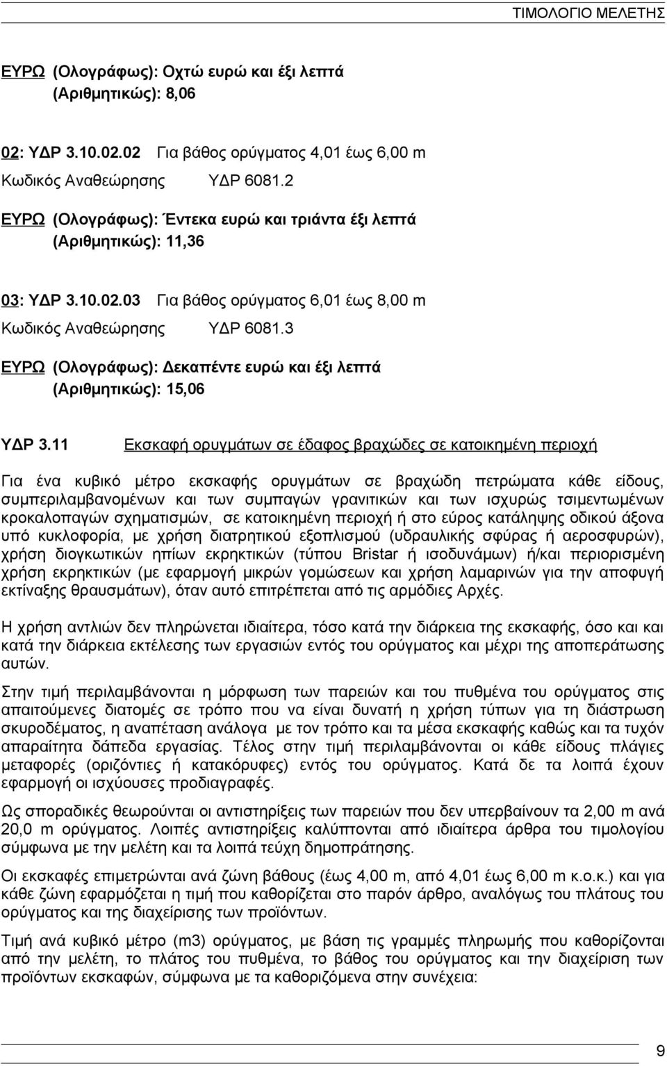 3 ΕΥΡΩ (Ολογράφως): Δεκαπέντε ευρώ και έξι λεπτά (Αριθμητικώς): 15,06 ΥΔΡ 3.